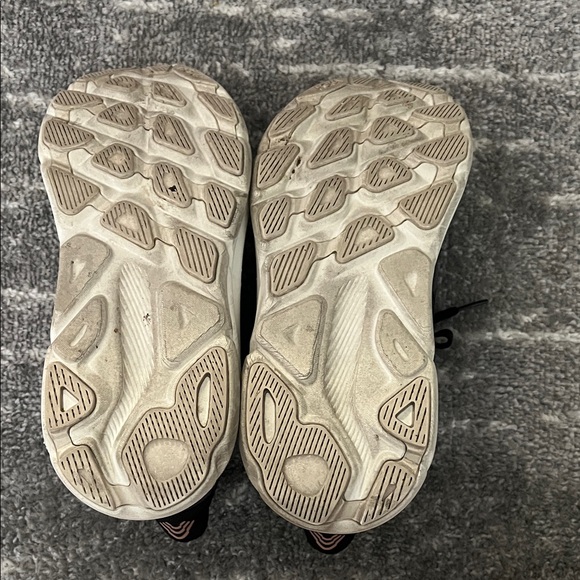 Hoka Black Rose Gold and White Athletic Shoes - Picture 3 of 4